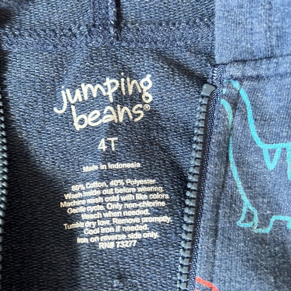 Jumping Beans 4T Dinosaur Zip-Up Hoodie - Picture 2 of 2